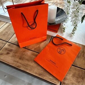 Hermes Shopping bags set of 2